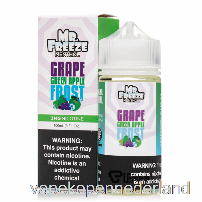 Elektronische Sigaret Vape Druif Groene Appelvorst - Mr Freeze - 100ml 0mg